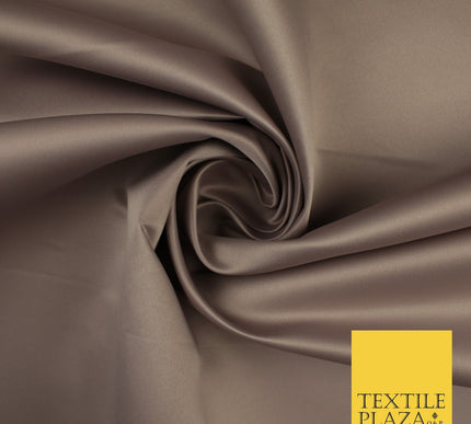 46 COLOURS Premium Plain Smooth Heavy Matt Duchess Bridal Satin Fabric Dress 60"