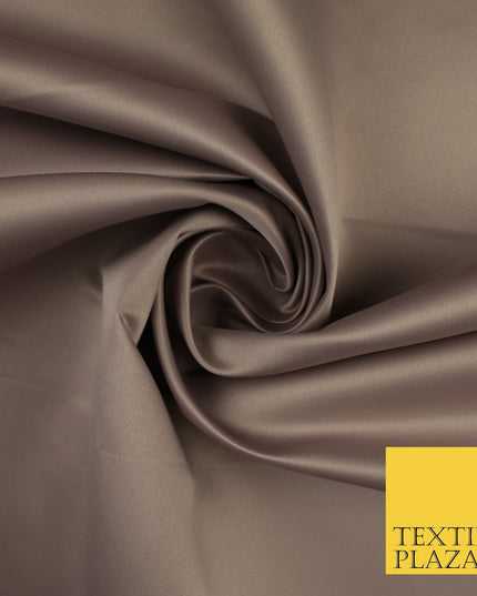46 COLOURS Premium Plain Smooth Heavy Matt Duchess Bridal Satin Fabric Dress 60"