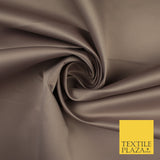 46 COLOURS Premium Plain Smooth Heavy Matt Duchess Bridal Satin Fabric Dress 60"