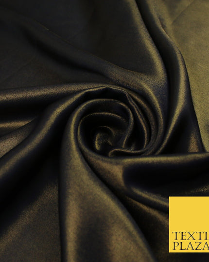 36 COLOURS - Fine Silky Metallic Foil Shimmer Satin Georgette Dress Fabric Drape