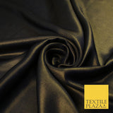 36 COLOURS - Fine Silky Metallic Foil Shimmer Satin Georgette Dress Fabric Drape