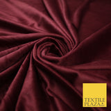 17 COLOURS - LUXURY Plush Plain Stretch Velvet Velour Fabric Material Craft 59"