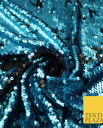 3 COLOURS Reversible Soft MATT MERMAID SEQUIN Fabric 2 Colour Way Changing Lycra