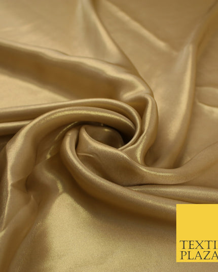 36 COLOURS - Fine Silky Metallic Foil Shimmer Satin Georgette Dress Fabric Drape