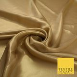 36 COLOURS - Fine Silky Metallic Foil Shimmer Satin Georgette Dress Fabric Drape