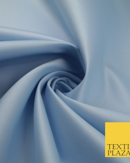 46 COLOURS Premium Plain Smooth Heavy Matt Duchess Bridal Satin Fabric Dress 60"