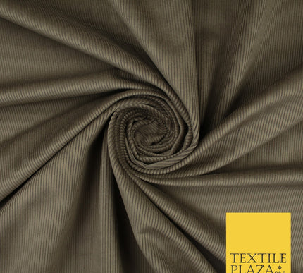 Mink Beige 13 Wale Needlecord Corduroy Fabric Dress Upholstery 58" 10424