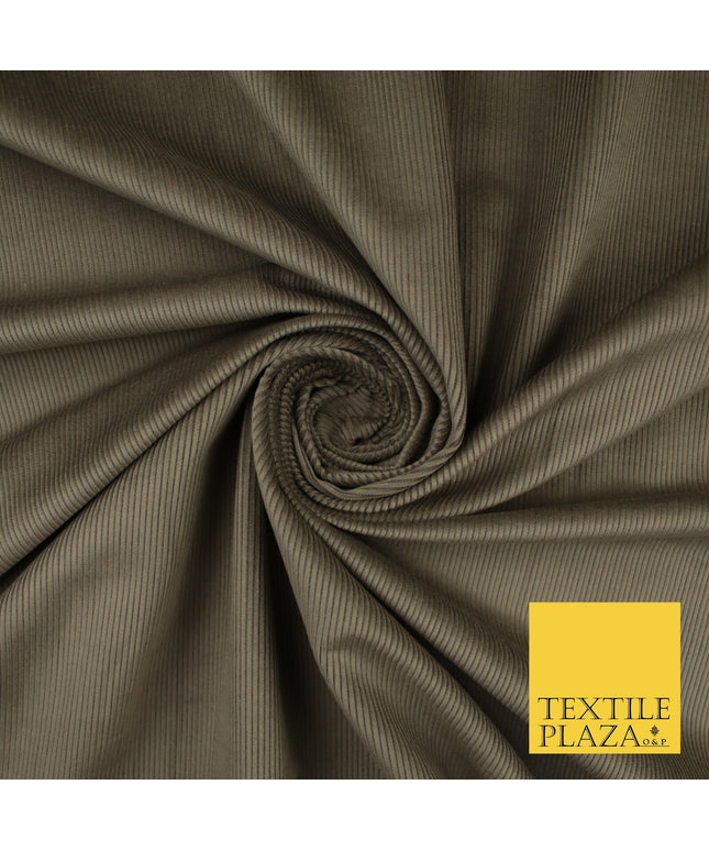 Mink Beige 13 Wale Needlecord Corduroy Fabric Dress Upholstery 58" 10424