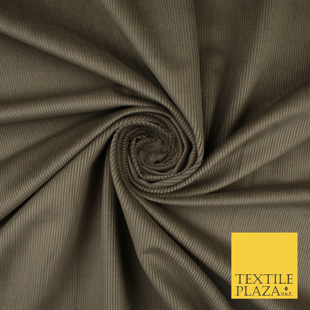 Mink Beige 13 Wale Needlecord Corduroy Fabric Dress Upholstery 58" 10424