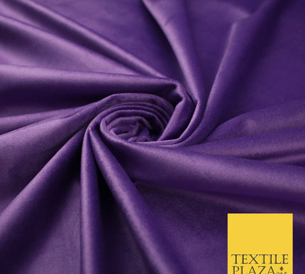 17 COLOURS - LUXURY Plush Plain Stretch Velvet Velour Fabric Material Craft 59"