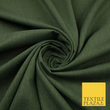 OVER 20 COLOURS - Plain Soft LINEN LOOK 100% Polyester Fabric Dress Craft 54"