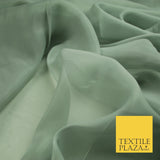 22 COLOURS - Soft Crystal Organza Shimmer Sheer Voile Draping Veil Dress Fabric