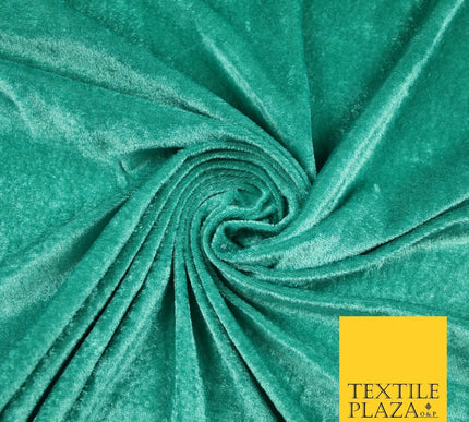 OVER 25 COLOURS Soft Plain Stretch Velvet Velour Fabric Material Dress Craft 58"