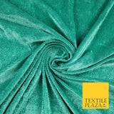 OVER 25 COLOURS Soft Plain Stretch Velvet Velour Fabric Material Dress Craft 58"
