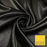 36 COLOURS - Fine Silky Metallic Foil Shimmer Satin Georgette Dress Fabric Drape