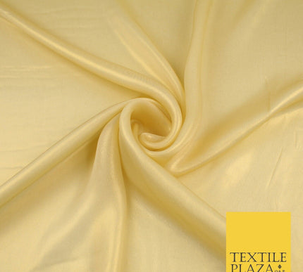 36 COLOURS - Fine Silky Metallic Foil Shimmer Satin Georgette Dress Fabric Drape