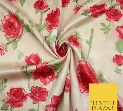 Mix Floral Animal Abstract Printed Fine Crepe Polyester Summer Dress Fabric 58"