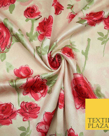 Mix Floral Animal Abstract Printed Fine Crepe Polyester Summer Dress Fabric 58"
