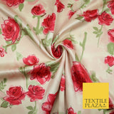 Mix Floral Animal Abstract Printed Fine Crepe Polyester Summer Dress Fabric 58"