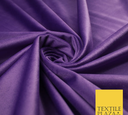 17 COLOURS - LUXURY Plush Plain Stretch Velvet Velour Fabric Material Craft 59"