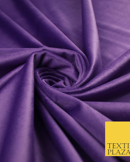 17 COLOURS - LUXURY Plush Plain Stretch Velvet Velour Fabric Material Craft 59"