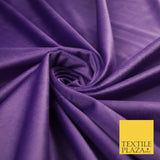 17 COLOURS - LUXURY Plush Plain Stretch Velvet Velour Fabric Material Craft 59"