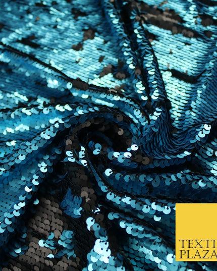 3 COLOURS Reversible Soft MATT MERMAID SEQUIN Fabric 2 Colour Way Changing Lycra