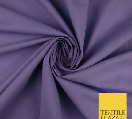 30 COLOURS - Plain Smooth Cotton Square Soft Fabric Dress Material Decor 56"