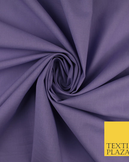 30 COLOURS - Plain Smooth Cotton Square Soft Fabric Dress Material Decor 56"