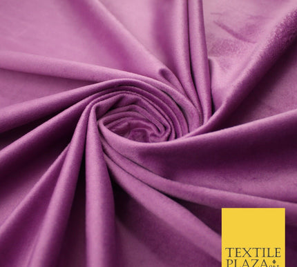 17 COLOURS - LUXURY Plush Plain Stretch Velvet Velour Fabric Material Craft 59"