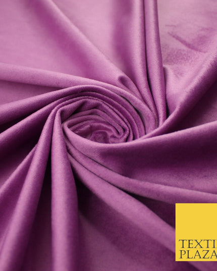 17 COLOURS - LUXURY Plush Plain Stretch Velvet Velour Fabric Material Craft 59"
