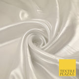 36 COLOURS - Fine Silky Metallic Foil Shimmer Satin Georgette Dress Fabric Drape