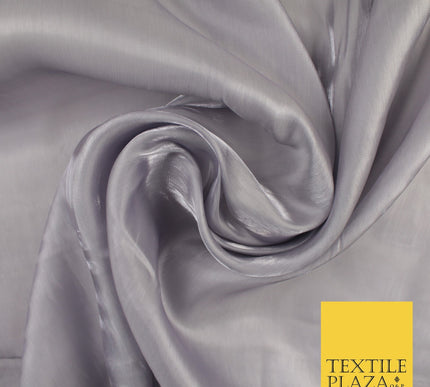 8 COLOURS Soft Glazed Shimmer Sheer Woven Polyester Satin Organza Feel Fabric