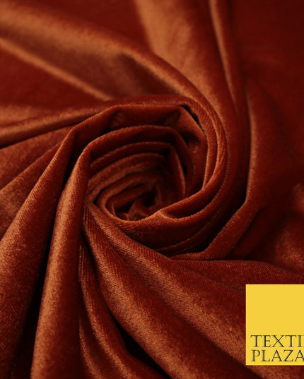 17 COLOURS LUXURY Plush Plain Stretch Velvet Velour Fabric Material Craft 58" D
