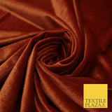 17 COLOURS LUXURY Plush Plain Stretch Velvet Velour Fabric Material Craft 58" D
