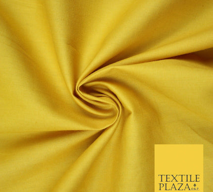 PREMIUM POPLIN 100% PURE COTTON SOLID PLAIN DYED FABRIC DRESS CRAFT MATERIAL 59"