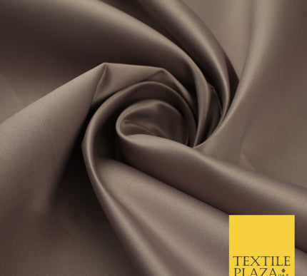 46 COLOURS Premium Plain Smooth Heavy Matt Duchess Bridal Satin Fabric Dress 60"