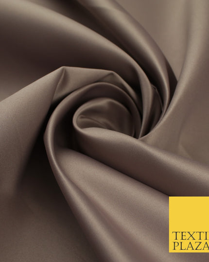 46 COLOURS Premium Plain Smooth Heavy Matt Duchess Bridal Satin Fabric Dress 60"
