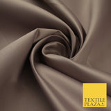 46 COLOURS Premium Plain Smooth Heavy Matt Duchess Bridal Satin Fabric Dress 60"