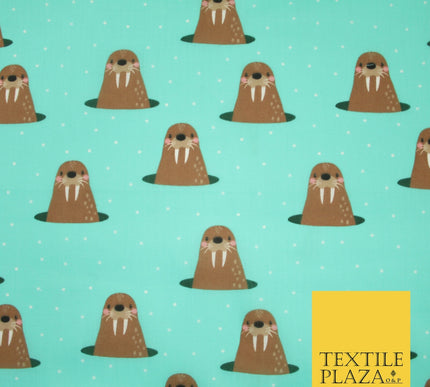 Rainbow Hearts Love Valentine Pride Printed Poly Cotton Fabric Polycotton 45"