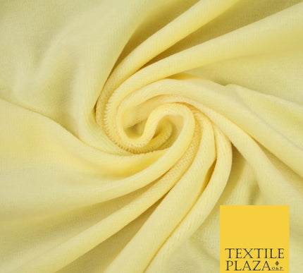 10 COLOURS - Soft Plain Velvet Velour Fabric Stretch Spandex Material - 65"