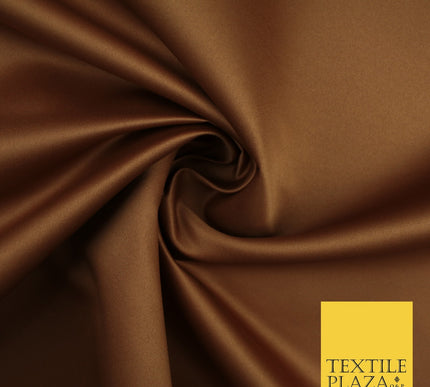 46 COLOURS Premium Plain Smooth Heavy Matt Duchess Bridal Satin Fabric Dress 60"