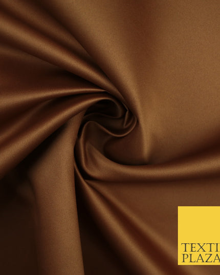 46 COLOURS Premium Plain Smooth Heavy Matt Duchess Bridal Satin Fabric Dress 60"