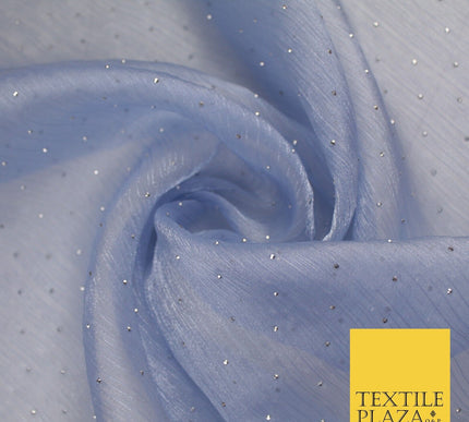 13 COLOURS Premium Dew Drop Crush Organza Bridal Wedding Dance Dress Fabric 57"