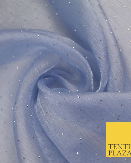 13 COLOURS Premium Dew Drop Crush Organza Bridal Wedding Dance Dress Fabric 57"