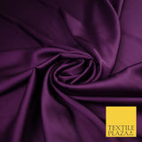 OVER 30 COLOURS Fine Silky Smooth Liquid Sateen Satin Dress Fabric Drape Lining