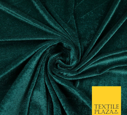 OVER 25 COLOURS Soft Plain Stretch Velvet Velour Fabric Material Dress Craft 58"