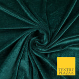 OVER 25 COLOURS Soft Plain Stretch Velvet Velour Fabric Material Dress Craft 58"