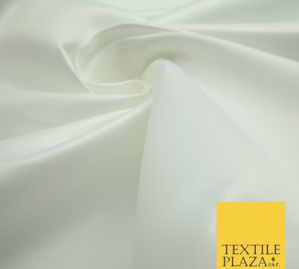 46 COLOURS Premium Plain Smooth Heavy Matt Duchess Bridal Satin Fabric Dress 60"
