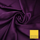 OVER 30 COLOURS Fine Silky Smooth Liquid Sateen Satin Dress Fabric Drape Lining